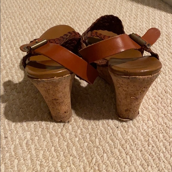 Brown Woven KORS Michael Kors Wedges Size 9 - Picture 6 of 8